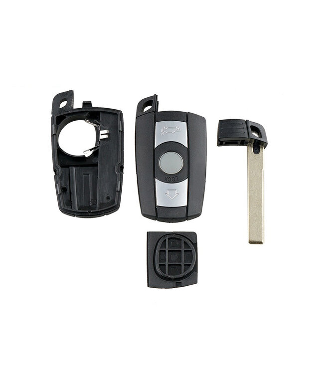 XEOD 3 knops sleutel - Keyless - 868MHZ - HU92 - PCF7945 - Complete sleutel - Met electronica - 3 knops klapsleutel geschikt voor BMW  - 1 stuk