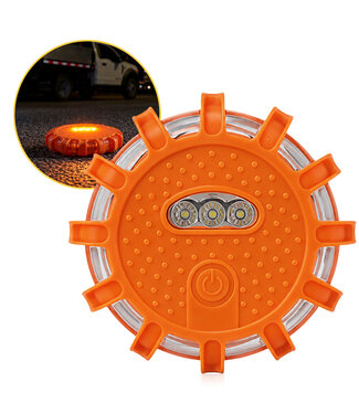 PROKING Oranje LED waarschuwingslamp 1 stuks
