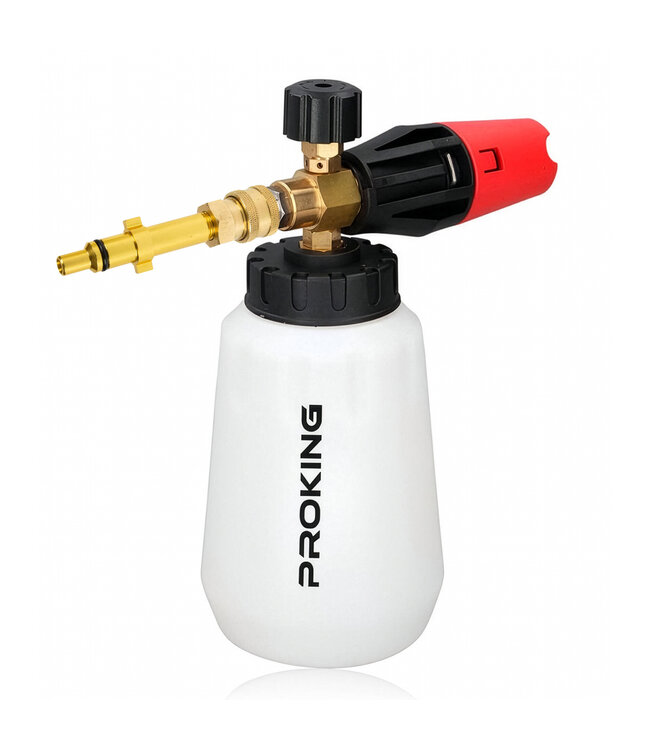 PROKING Snow Foam Cannon - Geschikt voor Parkside/Lavor - Auto schuim sproeier - Car detailing - Hoogwaardige foam sprayer voor diepe reiniging - Werkt op short gun