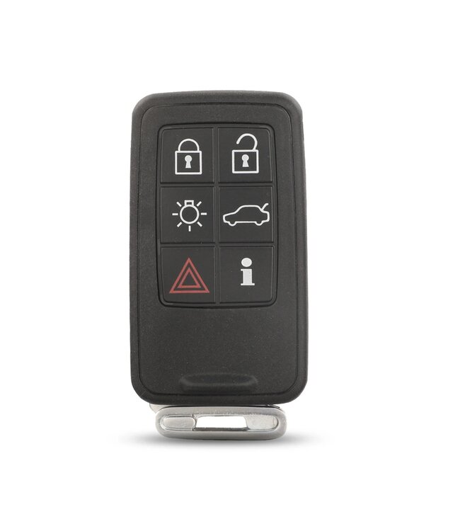 XEOD Autosleutelbehuizing - sleutelbehuizing auto - sleutel - Autosleutel / 5-knops passend voor Volvo Smart key 6 knops
