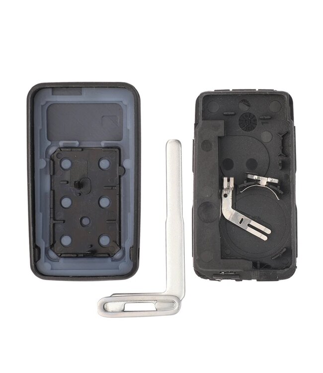 XEOD Autosleutelbehuizing - sleutelbehuizing auto - sleutel - Autosleutel / 5-knops passend voor Volvo Smart key 6 knops