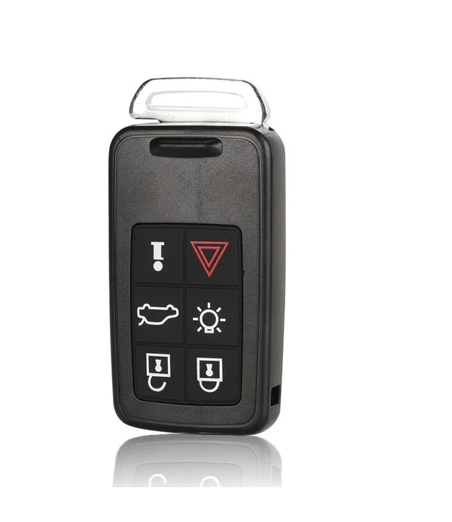 XEOD Autosleutelbehuizing - sleutelbehuizing auto - sleutel - Autosleutel / 5-knops passend voor Volvo Smart key 6 knops