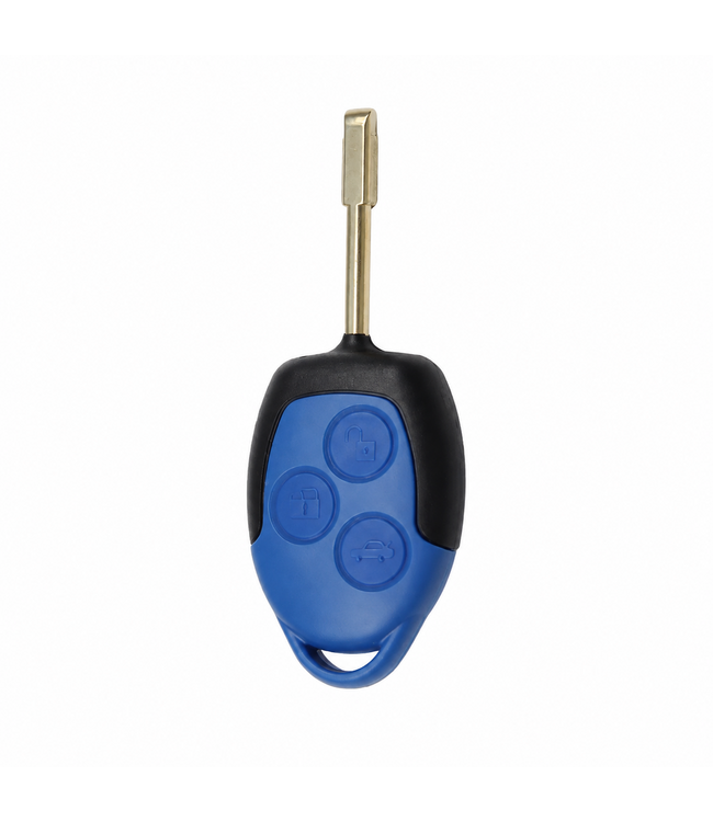XEOD 3 knops sleutel - Complete sleutel - Met electronica - Geschikt voor Ford - 4D63 - KR55WK48801 - 1 stuks - Copy