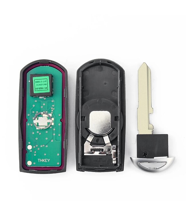 XEOD 2 knops keyless sleutel - Complete sleutel - Met electronica - Geschikt voor Mazda - ID49 - SKE13E-02 - 1 stuks