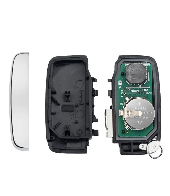 XEOD 5 knops sleutel - ID49 - KOBJTF10A - Complete sleutel - Met electronica - 3 knops klapsleutel geschikt voor Land Rover - Keyless go  - 1 stuk