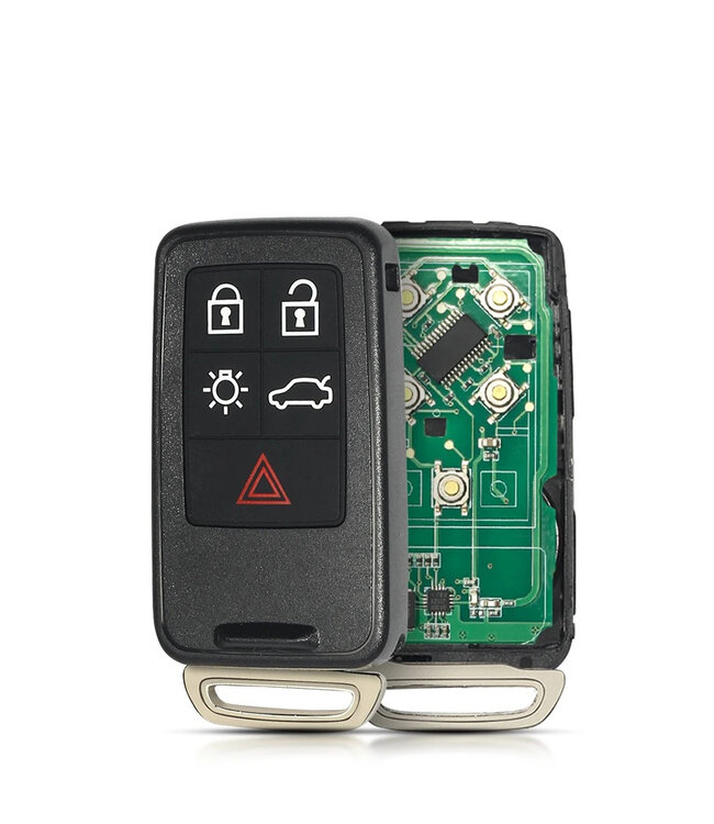 XEOD 5 knops autosleutel - Complete sleutel - Met electronica - Geschikt voor Volvo - KR55WK49264 - 433MHZ -1 stuks