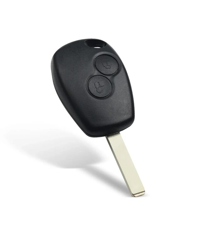 XEOD 2 knops sleutel - Complete sleutel - Met electronica - Geschikt voor Renault - Opel - Nissan - ID46 PCF7947 - VA2 - 1 stuks