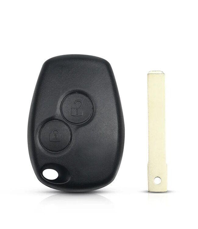 XEOD 2 knops sleutel - Complete sleutel - Met electronica - Geschikt voor Renault - Opel - Nissan - ID46 PCF7947 - VA2 - 1 stuks