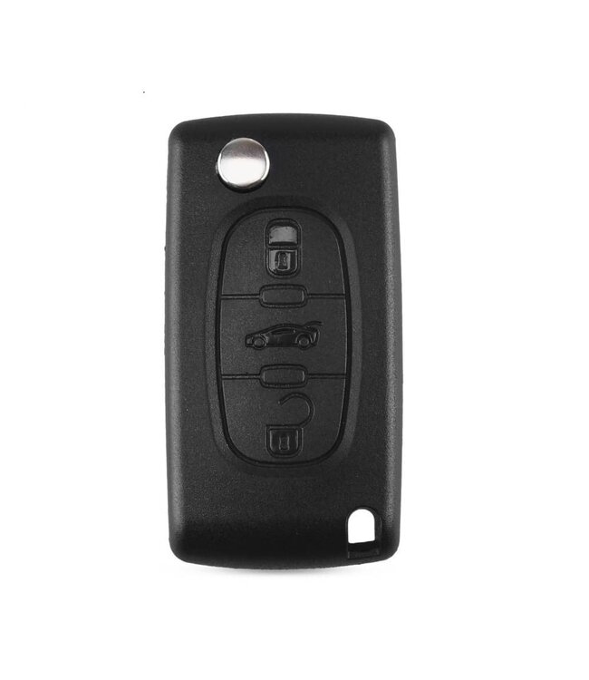 XEOD Autosleutelbehuizing - sleutelbehuizing auto - sleutel - Autosleutel / Geschikt voor: Peugeot - Citroen 3 knops VA2 CE0536