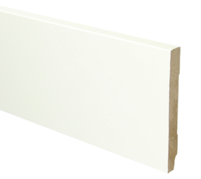 hybride minimum Blaze Whiteline plint recht wit gefolied per lengte van 2.4 meter -  Prinsvloeren.nl
