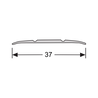 Dilatatieprof. zelfkl. 37 mm alu RVS 1 Meter Dilatatieprof. zelfkl. 37 mm alu RVS 1 Meter