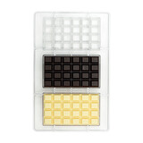 Decora Polycarbonate chocolate mold, 100 g bar, 3 cavities