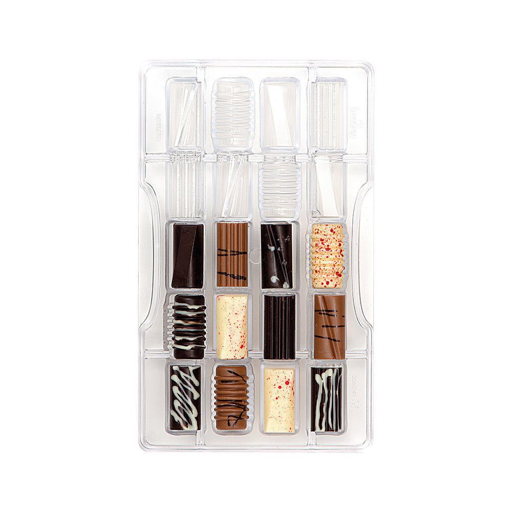 Decora Professional polycarbonate chocolate mold for assorted pralines, 20 cavities Decora Professional polycarbonate chocolate mold for assorted pralines, 20 cavities