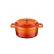 Lava Enameled cast iron casserole 12cm 0,53L orange