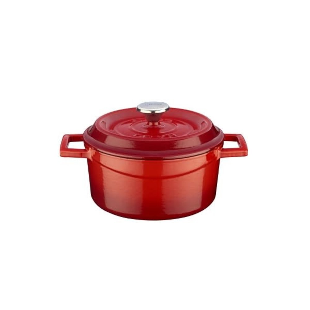 Lava Enameled cast iron casserole 12cm 0,53L red