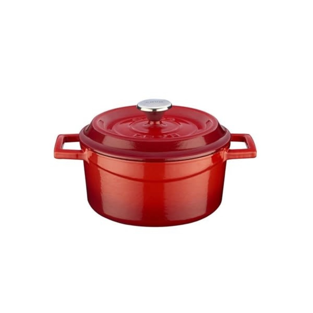 Lava Enameled cast iron casserole 16cm 1,33L red