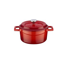 Lava Braadpan 16cm 1,33L rood