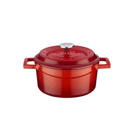 Lava Geëmailleerde gietijzeren braadpan 16cm 1,33L rood Lava Geëmailleerde gietijzeren braadpan 16cm 1,33L rood