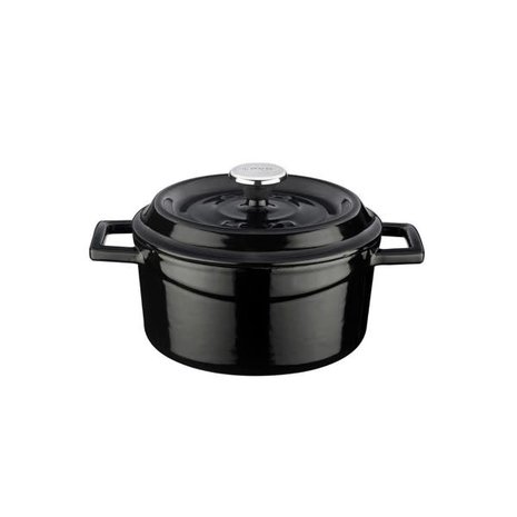 Lava Enameled cast iron casserole 16cm 1,33L black