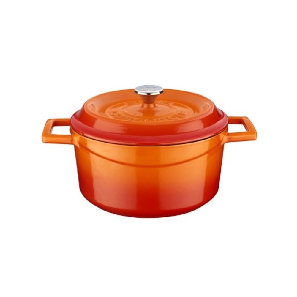 Lava Enameled cast iron casserole 20cm 2,82L orange
