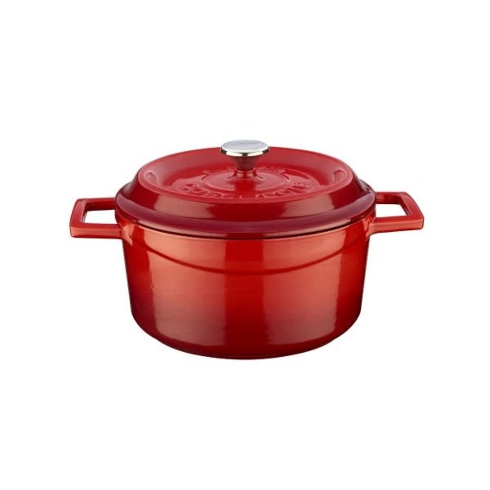 Lava Enameled cast iron casserole 20cm 2,82L red