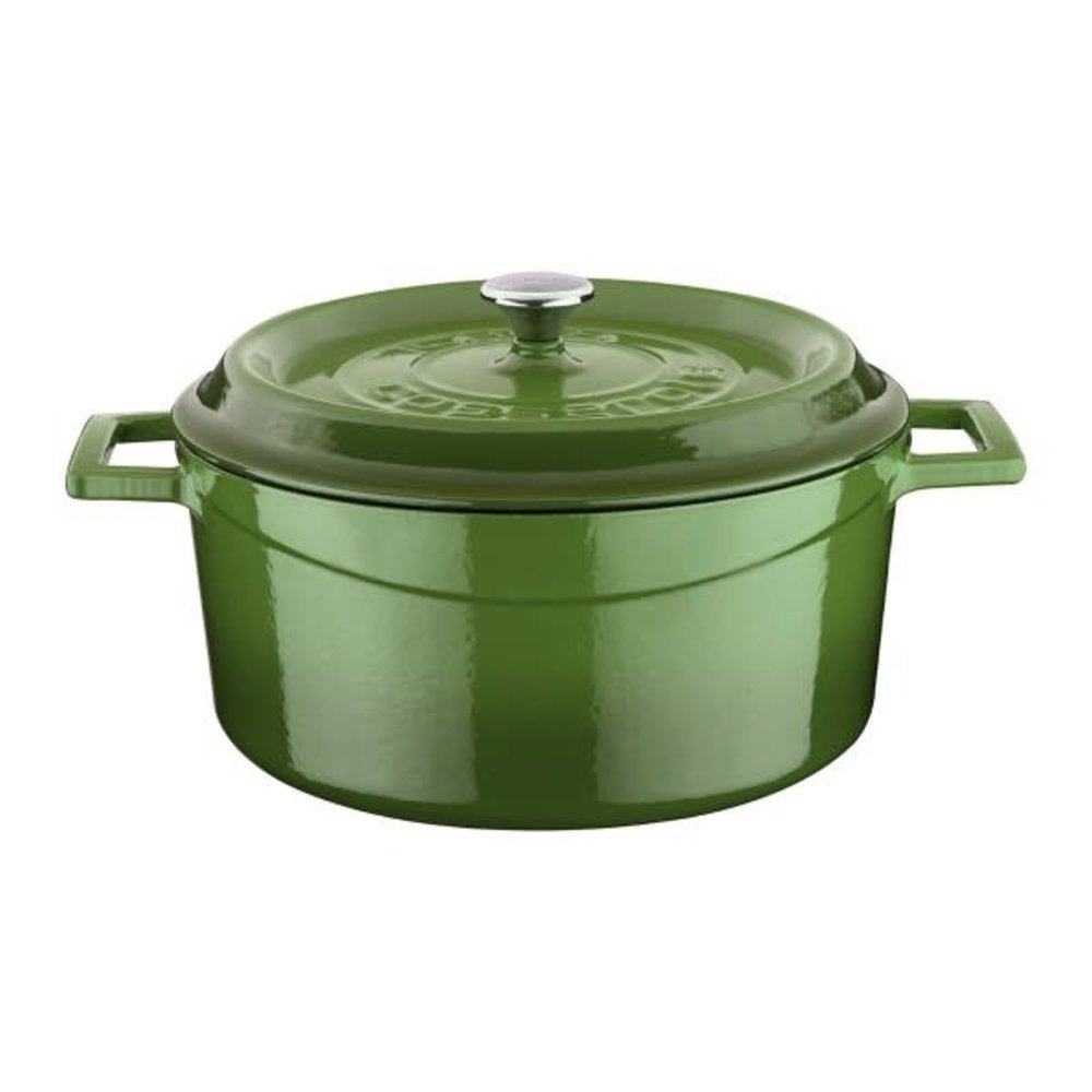 Lava Enameled cast iron casserole 24cm 4,49L green