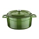 Lava Enameled cast iron casserole 24cm 4,49L green