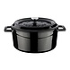 Lava Enameled cast iron casserole 24cm 4,49L black