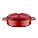 Lava Enameled cast iron low casserole 24cm 2,47L red