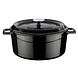 Lava Enameled cast iron casserole 28cm 6,71L black