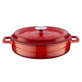 Lava Low casserole 28cm 3,51L red