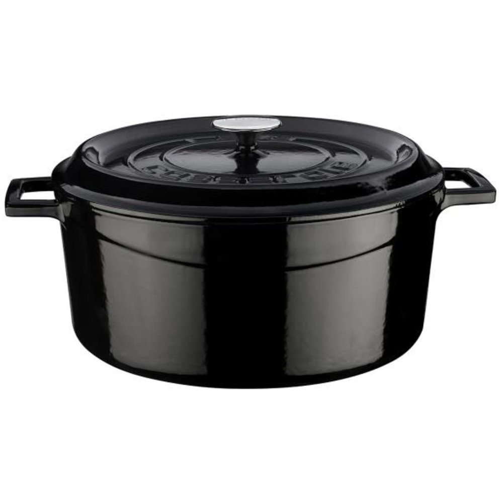Lava Enameled cast iron casserole 32cm 9,86L black
