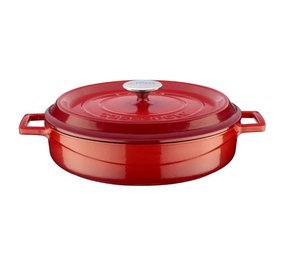 Lava Low casserole 32cm 5,66L red