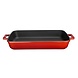 Lava Enameled cast iron rectangular roaster 40x26cm red