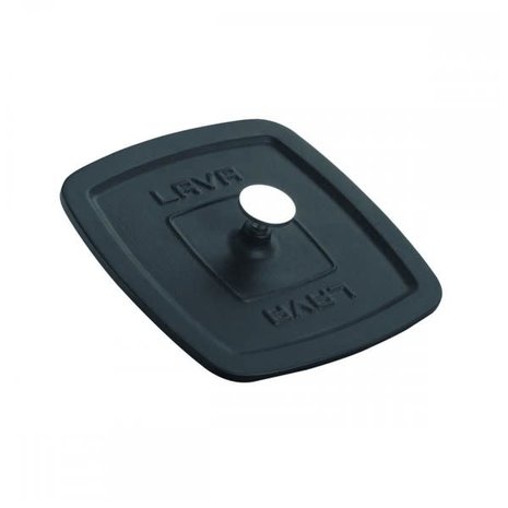 Lava Enkel geëmailleerde gietijzeren grillpers 21x21cm