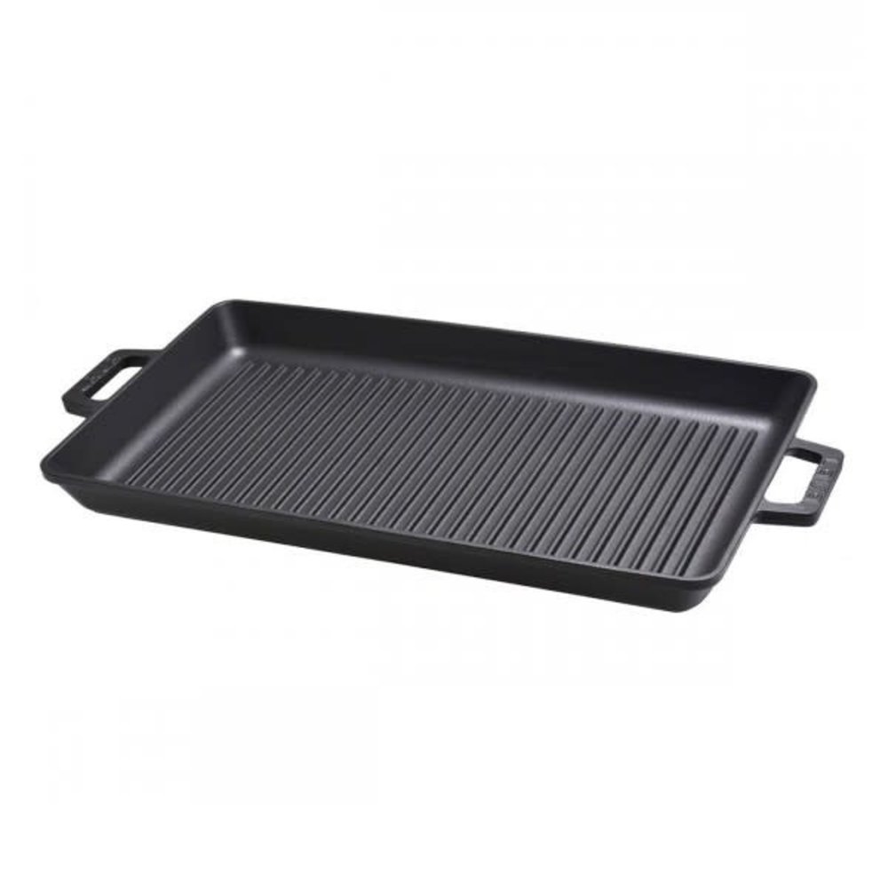 Lava Enkel geëmailleerde gietijzeren grillplaat 45x26cm Lava Enkel geëmailleerde gietijzeren grillplaat 45x26cm