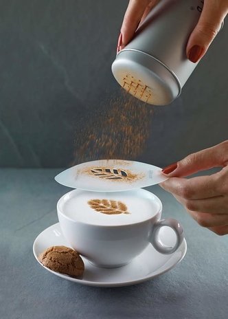 Cappuccinosjablonen, set van 6