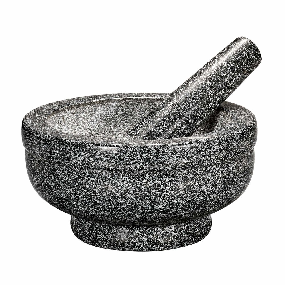 Cilio Giant granite mortar and pestle 21cm