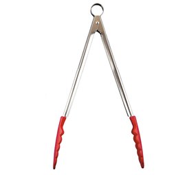 Cuisipro Silicone serving tongs red