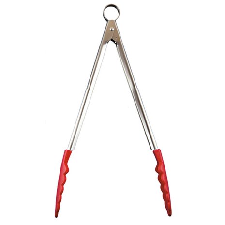Cuisipro Silicone serving tongs red