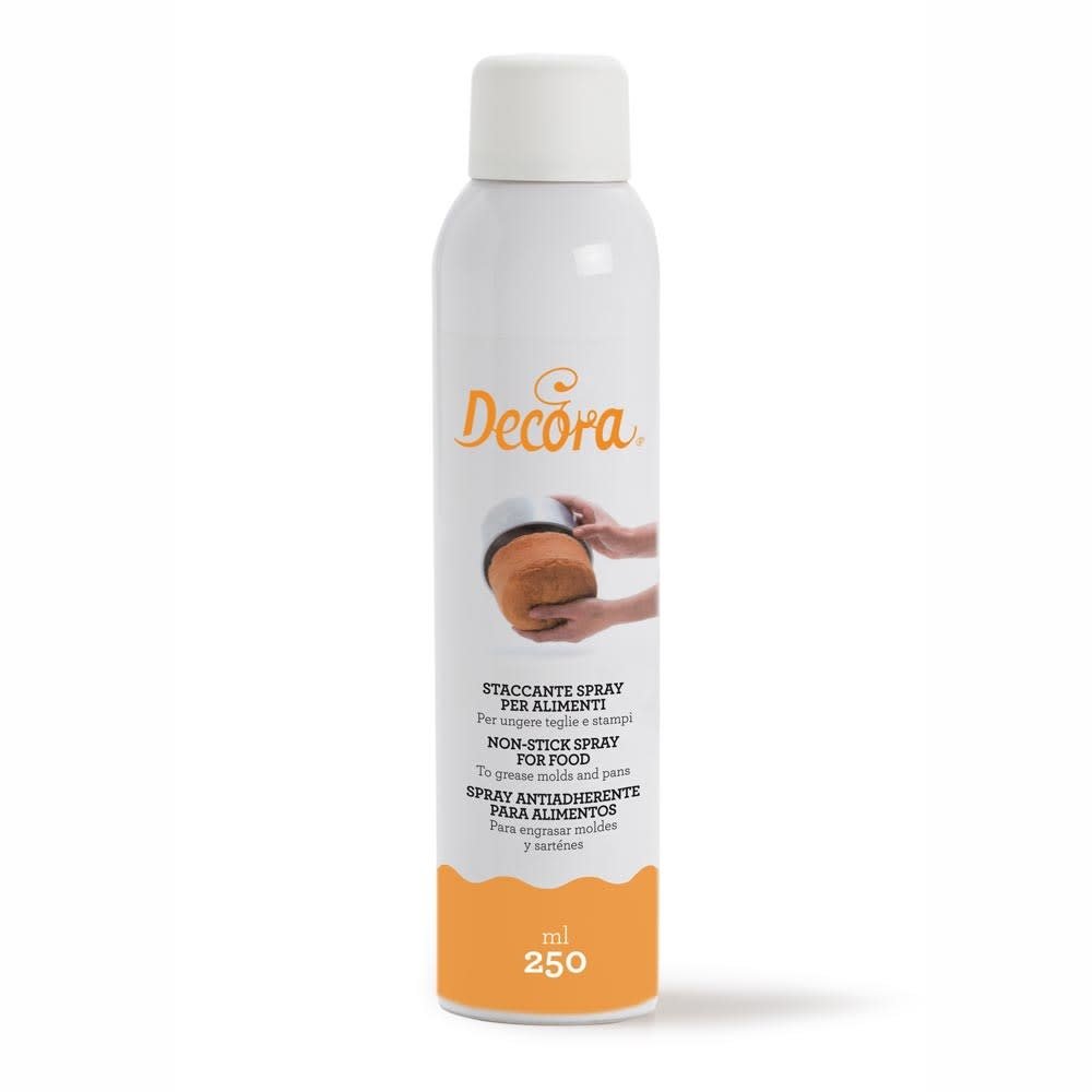 Decora Food-grade non-stick release spray for tins and molds, 250 ml Decora Food-grade non-stick release spray for tins and molds, 250 ml