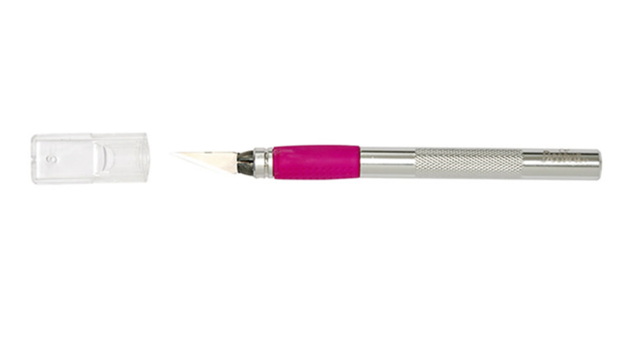Decora Hobbyscalpel met antislip handvat en beschermkapje voor detailwerk in suikerwerk, 16 cm Decora Hobbyscalpel met antislip handvat en beschermkapje voor detailwerk in suikerwerk, 16 cm