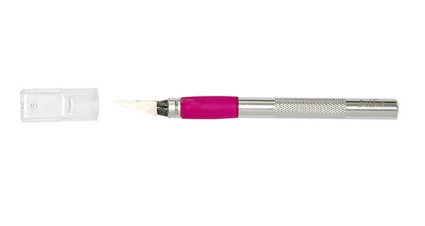 Decora Hobbyscalpel met antislip handvat en beschermkapje voor detailwerk in suikerwerk, 16 cm Decora Hobbyscalpel met antislip handvat en beschermkapje voor detailwerk in suikerwerk, 16 cm