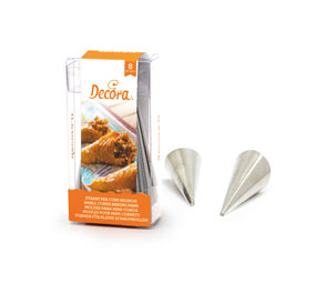Decora Hoornvormpjes 8cm 8 stuks Decora Hoornvormpjes 8cm 8 stuks