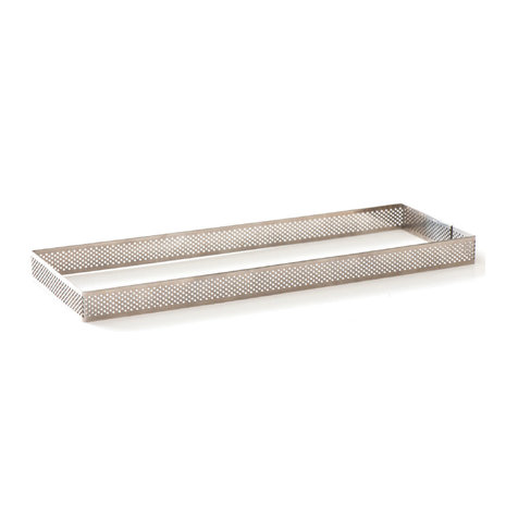 Decora Microperforated stainless steel rectangle tart form for even baking, 19 x 8 cm Decora Microperforated stainless steel rectangle tart form for even baking, 19 x 8 cm