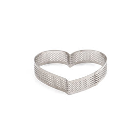 Decora Microgeperforeerde rvs taartvorm, hart, 10 x 9 cm
