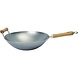Carbonstalen wok 36cm met tegengreep Carbonstalen wok 36cm met tegengreep