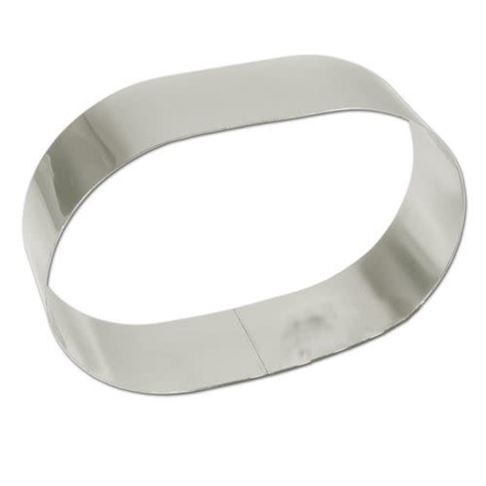 Fat Daddio's Oval stainless steel baking ring Fat Daddio's Oval stainless steel baking ring