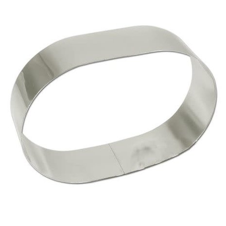 Fat Daddio's Oval stainless steel baking ring Fat Daddio's Oval stainless steel baking ring
