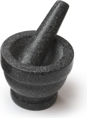 Granite mortar and pestle 11,5cm